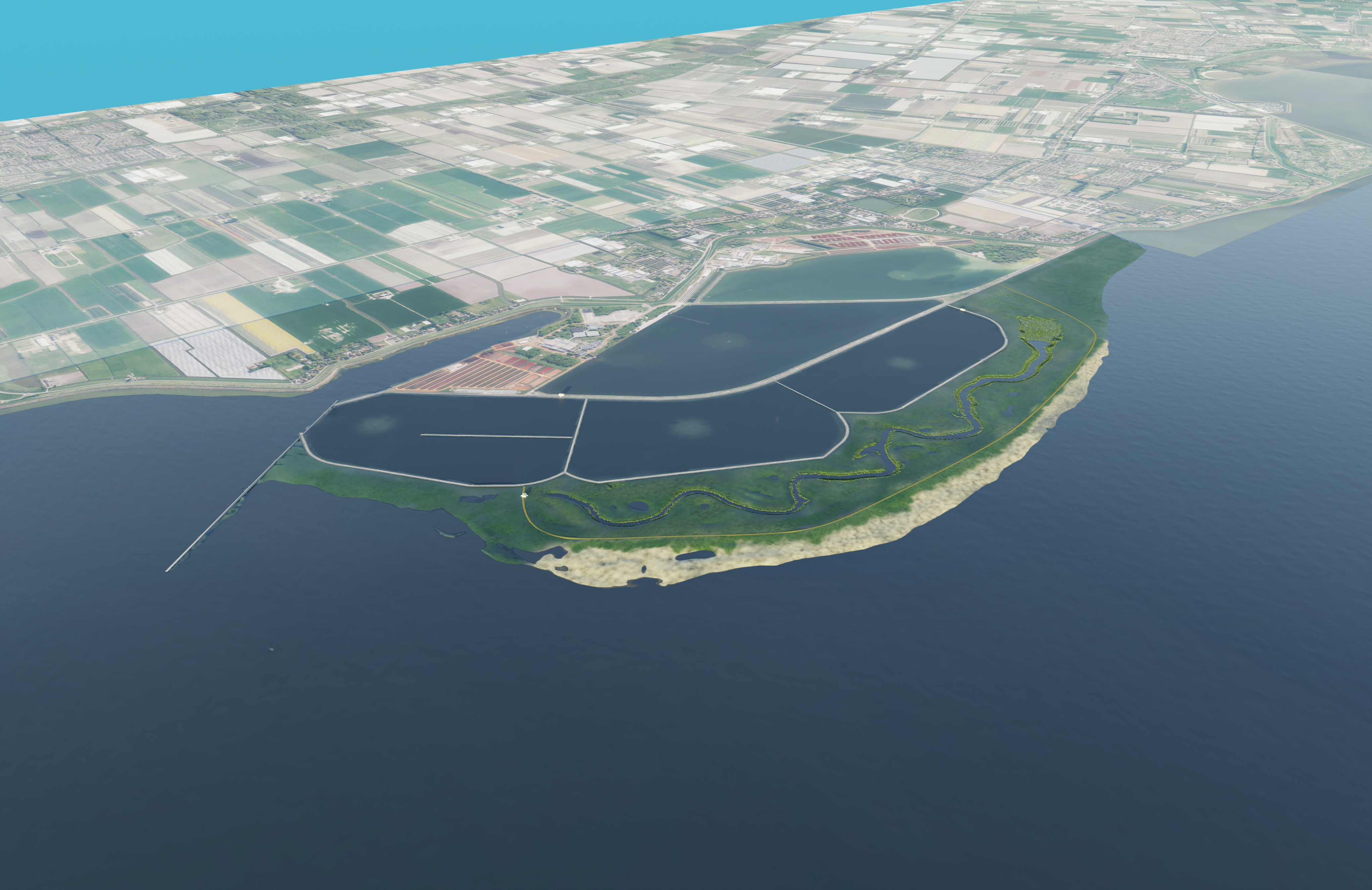 Voorlopige schets van de Klimaatbuffer IJsselmeer.